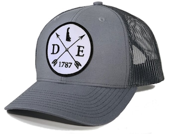 Homeland Tees Delaware Arrow Patch Trucker Hat