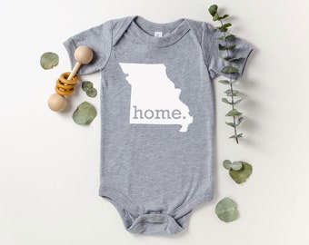 Homeland Tees Missouri Home State Onesie®, State Baby Bodysuit, Baby Shower Gift, New Baby Welcome Gift, Newborn Clothes Baby Boy Baby Girl