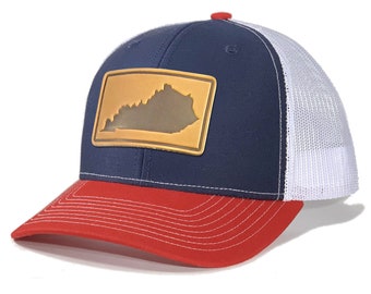 Homeland Tees Kentucky Leather Patch Trucker Hat