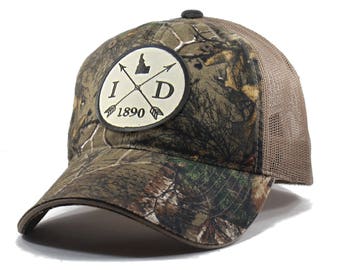 Homeland Tees Idaho Arrow Hat - Realtree Camo Trucker