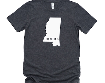 Homeland Tees Mississippi Home State T-Shirt - Unisex