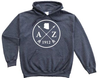 Homeland Tees Arizona Arrow Pullover Hoodie Sweatshirt