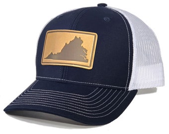 Homeland Tees Virginia Leather Patch Trucker Hat