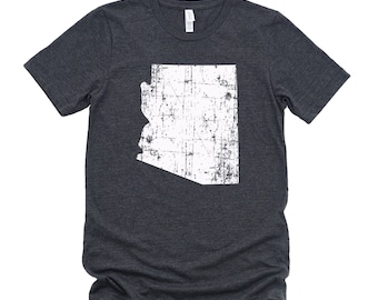Homeland Tees Arizona State Vintage Look Distressed Unisex T-shirt