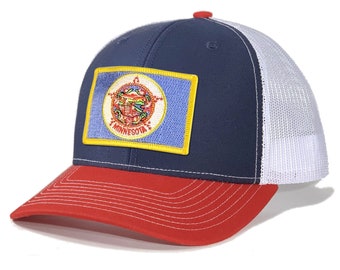 Homeland Tees Minnesota Flag Patch Trucker Hat