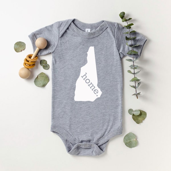 Homeland Tees New Hampshire Home State Onesie®, State Baby Bodysuit, Baby Shower Gift, New Baby Welcome Gift, Newborn Baby Boy Baby Girl
