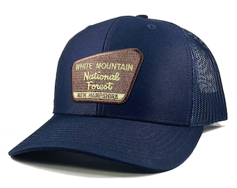 Homeland Tees White Mountain National Forest New Hampshire Patch Trucker Hat