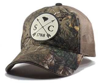 Homeland Tees South Carolina Arrow Hat - Realtree Camo Trucker Men's Cap