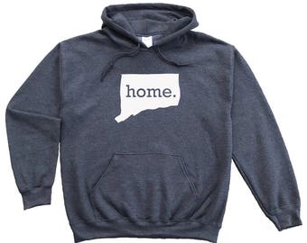 Homeland Tees Connecticut Home Pullover Hoodie Sweatshirt