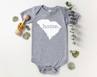 Homeland Tees South Carolina Home State Onesie®, State Baby Bodysuit, Baby Shower Gift, New Baby Welcome Gift, Newborn Baby Boy Baby Girl