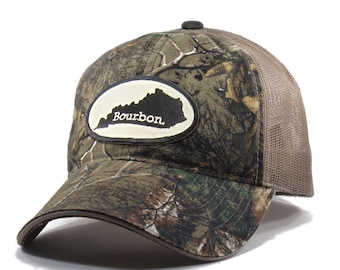 Homeland Tees Kentucky Bourbon Realtree Camo Trucker Hat