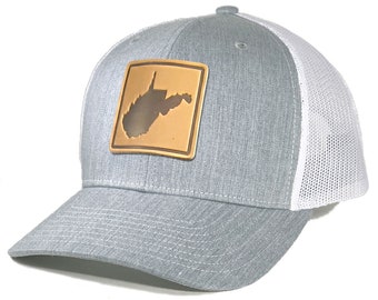 Homeland Tees West Virginia Leather Patch Trucker Hat