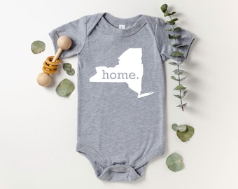 Homeland Tees New York Home State Onesie®, State Baby Bodysuit, Baby Shower Gift, New Baby Welcome Gift, Newborn Clothes Baby Boy Baby Girl