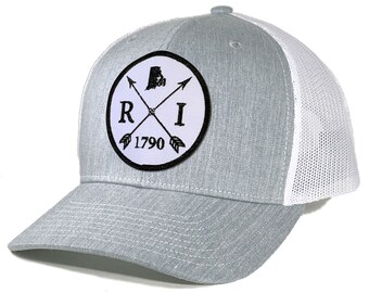 Homeland Tees Rhode Island Arrow Patch Trucker Hat