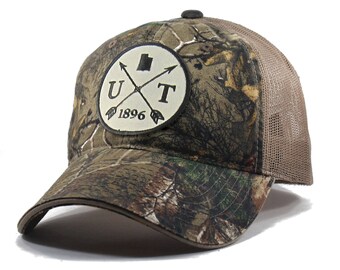 Homeland Tees Utah Arrow Hat - Realtree Camo Trucker Men's Cap