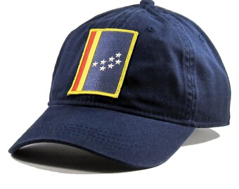 Homeland Tees Durham NC Flag Hat - Cotton Twill State Flag Embroidered Patch Dad Hat Men's Baseball Cap