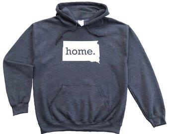 Homeland Tees South Dakota Home Pullover Hoodie Sweatshirt