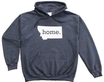 Homeland Tees Montana Home Pullover Hoodie Sweatshirt