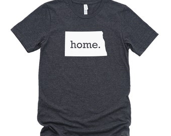 Homeland Tees North Dakota Home State T-Shirt - Unisex