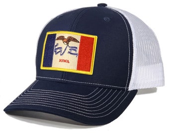 Homeland Tees Iowa Flag Patch Trucker Hat