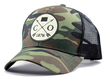 Homeland Tees Colorado Arrow Hat - Army Camo Trucker