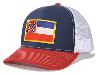 Homeland Tees Mississippi Flag Patch Trucker Hat