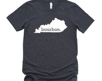 Kentucky Bourbon Unisex T-Shirt: Stylish State Pride Gift for Whiskey Enthusiasts