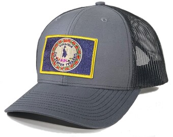 Homeland Tees Virginia Flag Patch Trucker Hat