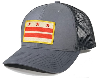 Homeland Tees Washington DC Flag Patch Trucker Hat