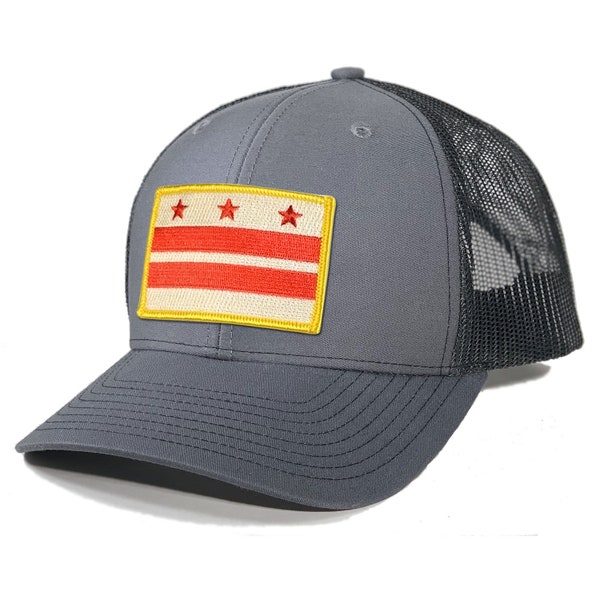 Homeland Tees Washington DC Flag Patch Trucker Hat