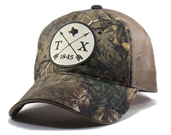 Homeland Tees Texas Arrow Hat - Realtree Camo Trucker Men's Cap