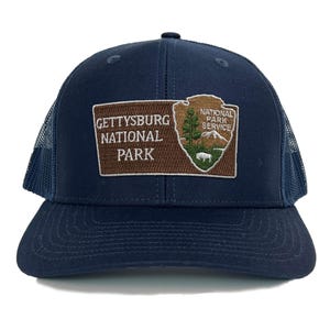 Gettysburg National Park Trucker Hat: Embroidered Arrowhead Patch