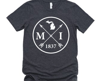 Homeland Tees Unisex Michigan Arrow T-Shirt