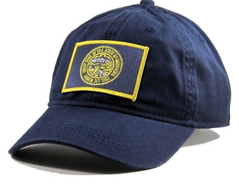 Homeland Tees Nebraska Flag Hat State Flag Embroidered Patch Dad Hat Men's Baseball Cap