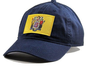Homeland Tees New Jersey Flag Hat State Flag Embroidered Patch Dad Hat Men's Baseball Cap