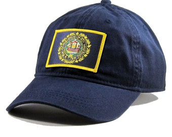 Homeland Tees New Hampshire State Flag Hat State Flag Embroidered Patch Dad Hat Men's Baseball Cap