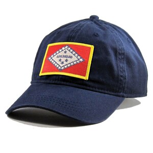 Homeland Tees Arkansas Flag Hat State Flag Embroidered Patch Dad Hat Men&#39;s Baseball Cap