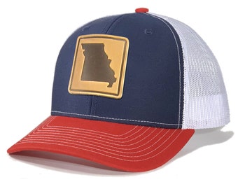 Homeland Tees Missouri Leather Patch Trucker Hat