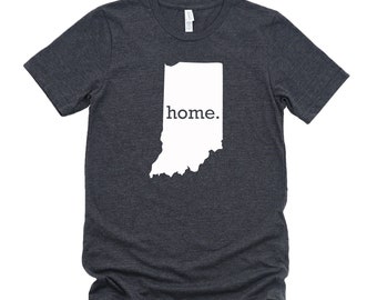 Homeland Tees Indiana Home State T-Shirt - Unisex