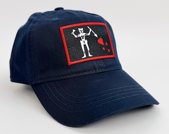 Homeland Tees Blackbeard Pirate Flag Hat - Cotton Twill Dad Hat
