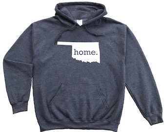 Homeland Tees Oklahoma Home Pullover Hoodie Sweatshirt