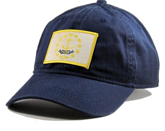 Homeland Tees Rhode Island Flag Hat State Flag Embroidered Patch Dad Hat Men's Baseball Cap