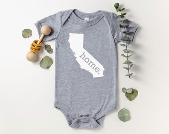Homeland Tees California Home State Onesie®, State Baby Bodysuit, Baby Shower Gift, New Baby Welcome Gift, Newborn Baby Boy Baby Girl