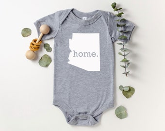 Homeland Tees Arizona Home Onesie Bodysuit Coming Home Outfit Shower Gift Newborn Baby Boy Girl