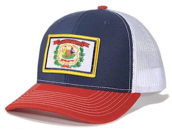 Homeland Tees West Virginia Flag Patch Trucker Hat