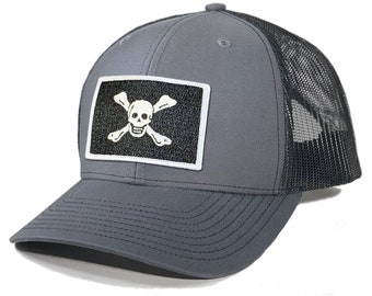 Homeland Tees Richard Worley Jolly Roger Pirate Flag Trucker Hat