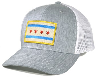 Homeland Tees Chicago Flag Patch Trucker Hat