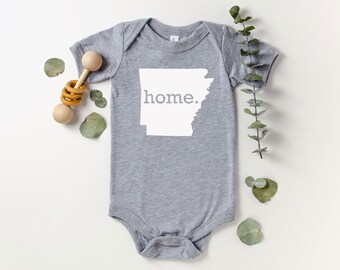 Homeland Tees Arkansas Home State Onesie®, State Baby Bodysuit, Baby Shower Gift, New Baby Welcome Gift, Newborn Clothes Baby Boy Baby Girl