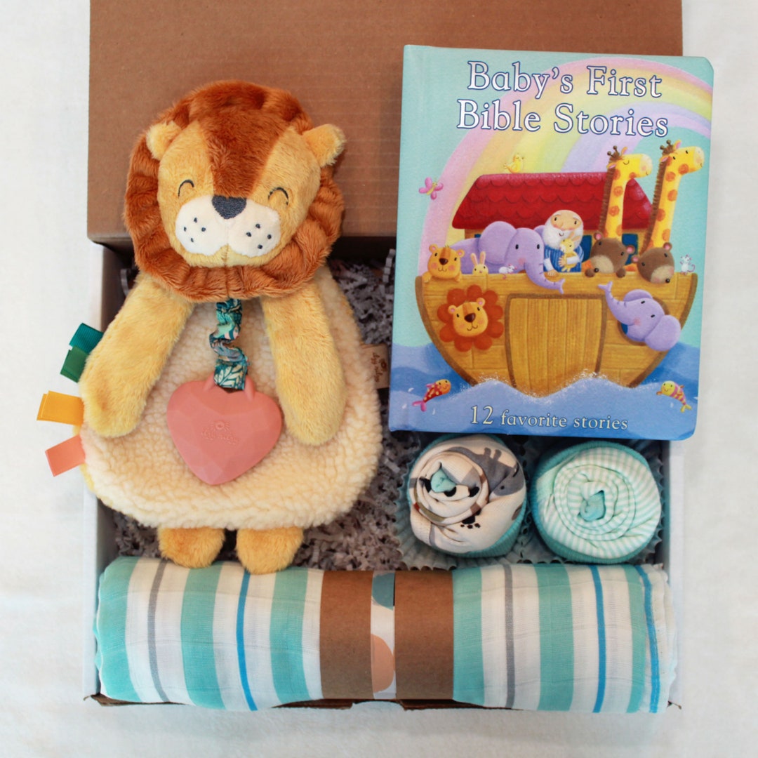 Baby's First Bible Stories Gift Box / Baby Shower or Baptism Gift / New