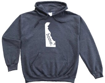 Homeland Tees Delaware Home Pullover Hoodie Sweatshirt